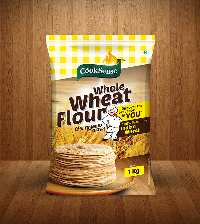 Whole Wheat Flour 1 Kg Packaging