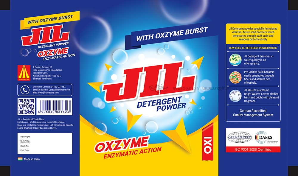 Jil Detergent Powder Packaging Design