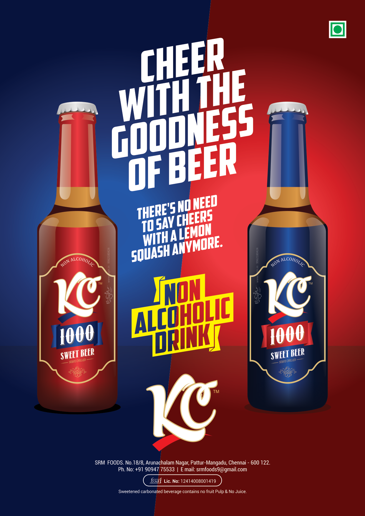 KC 1000 Sweet Beer Poster Design