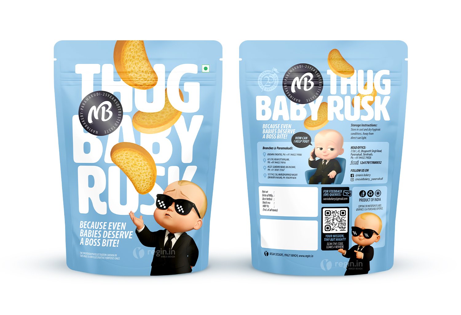 Navin Bakery Baby Rusk 2/6/2025 | Regin.in
